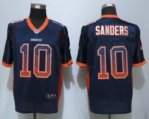 Nike Broncos #10 Emmanuel Sanders Navy Blue Alternate Men's Stitched NFL Elite Drift Fashion Jersey